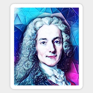 Voltaire Snowy Portrait | Voltaire Artwork 14 Magnet